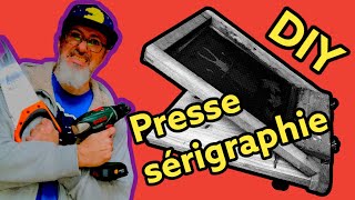 Apprendre la sérigraphie Ep4  se fabriquer une presse à sérigraphie [upl. by Kletter]