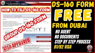 How To Fill Out DS160 Form For USA Tourist Visa B1B2  Group From DS160Step by Step Process 2023 [upl. by Bryan]