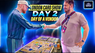 DAY 2 OF LONDON CARD SHOW DAY OF A VENDOR [upl. by Llenrev]