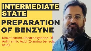 Preparation Of Benzyne DiazotizationDecarboxylation Of Anthranilic Acid 2amino benzoic acid [upl. by Ellenid77]