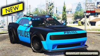 Gauntlet Interceptor BEST POLICE CAR in GTA 5 Online  Best Customization amp Review  Challenger [upl. by Kuehn]