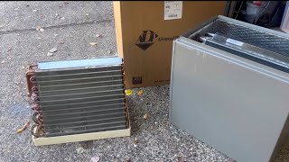 Evaporator Coil retrofit  Start to finish installation inside garage [upl. by Cyrie259]