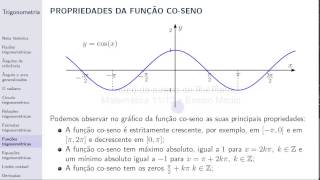 Trigonometria  Aula 8 Funções trigonométricas [upl. by Yesnnyl209]