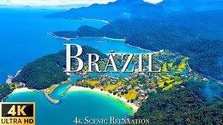 Brazil 4K  Scenic Relaxation Film With Calming Music 4K Video Ultra HD [upl. by Shaper]