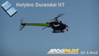 Holybro Durandal H7 ArduPilot Helicopter AC40rc2 Maiden flight 12 [upl. by Sillsby]