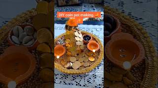 Coin pot🪙🎇 viral viralvideo trending bestoutofwaste art craft artandcraft coinpot diwali [upl. by Duky]