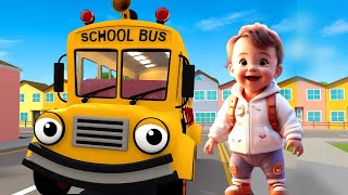 Wheels On The Bus 2024  New Version with New Rhythm  Kids Song [upl. by Crystie176]