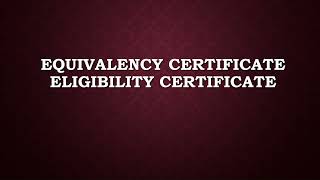 Equivalency Eligibility Migration Certificate TNTEU BEd ktet equivalency migration eligibility [upl. by Uyr]