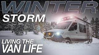 Winter Storm In The Mountains  Living The Van Life [upl. by Kaufmann]