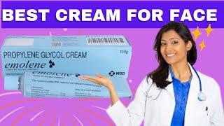 Emolene face cream review in hindi  best cream for face [upl. by Nospmis]