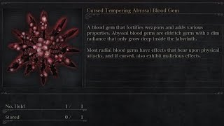 How to get the gem Abyssal Radial Physical ATK UP 225 Add physical ATK15 In Bloodborne 2024 [upl. by Aiuqet]