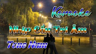 KARAOKE HANG MAI  NHỊP CẦU TRI ÂM  Tone Nam [upl. by Dlarrej]