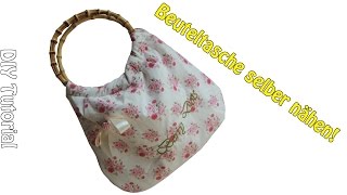 TASCHE SELBER NÄHEN  DIY  Nähen für Anfänger  Tutorial [upl. by Sternberg]