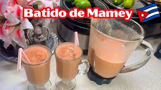 How to make Batido de Mamey Cuban Mamey milkshake recetacubana [upl. by Athene]