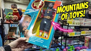 AMAZING Retro Collectibles Uncovered at MASSIVE Toy Show [upl. by Yntirb]