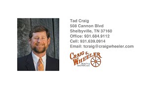 734 Old Nashville Dirt Rd Shelbyville TN 37160 — Tad Craig [upl. by Pelag]