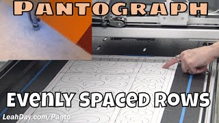 How to Quilt an Evenly Spaced Pantograph Design  Quilting Pantos 3 [upl. by Annerb868]