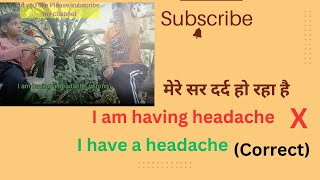 learn English with subtitles practically  mere sar darad ho rha hI have a headacheEnglishwithbaby [upl. by Anbul]