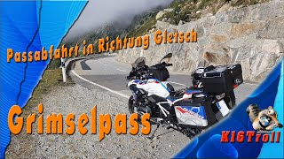 Grimselpass Passabfahrt Richtung Gletsch zum Furkapass  Alpen 2021 [upl. by Hendry]