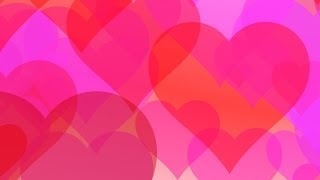 Love hearts romantic  HD animated background 24 [upl. by Norod]