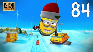 Minion Rush Speedrun Santa Minion collect 2750 Bananas with the Freeze Ray at the Arctic Base  4K [upl. by Yentrac]