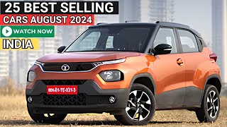 अगस्त 2024 मैं 25 Best Selling Cars  25 Most Selling Cars in August 2024 India  Best Selling Cars [upl. by Ayidah]