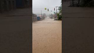 Boone North Carolina Flooding Downtown App State campus Rivers Street became a river shorts [upl. by Eniamzaj477]