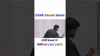 CSAB Seat Matrix 2024  CSAB Vacant Seats 2024 shorts csab jeemains viralshorts csabcounselling [upl. by Canon]