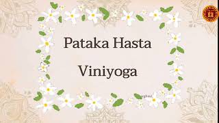 Pataka hasta Viniyoga along with pictures  asamyuta hasta kalakshetra bharatanatyam hastamudras [upl. by Mij]