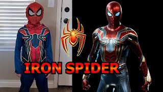 SPIDERMAN Movie VS Real life Disney Marvel suits [upl. by Kcirtapnaes304]