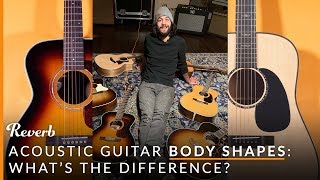 7 Acoustic Guitar Body Shapes Their Differences and Sounds  Reverb [upl. by Airotkciv]