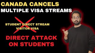 Difficulties for International Students  Canada cancels Student Direct Stream  Multiple Entry Visa [upl. by Waldman]