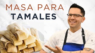 MASA PARA TAMALES 3 TÉCNICAS para prepararlos fácilmenteTe quedarán infladitos y humedos [upl. by Cyd]