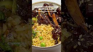 Mongolian Beef With Bok Choy recipe ChambaKitchen [upl. by Paviour142]