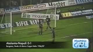 Napoli Atalanta 30 e 11 doppia finale Coppa Italia 1987 [upl. by Yesor]