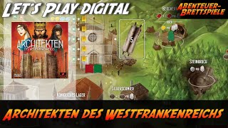 Architekten des Westfrankenreichs Lets Play auf Board Game Arena [upl. by Dnomrej154]