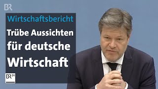 Bundeswirtschaftsminister Habeck sieht deutsche Wirtschaft in schwerem Fahrwasser  BR24 [upl. by Agnes]