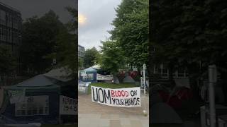 University of Manchester Student Encampment 🇵🇸 Palestine manchester university [upl. by Groh]