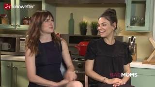 Interview Kathryn Hahn amp Mila Kunis BAD MOMS [upl. by Shelley]