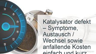 Katalysator  Kat defekt  Kosten » Symptome » Reparatur [upl. by Ahsel]