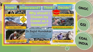 Why should I Choose my Career as a GEOLOGIST  I pcgeokimberlite [upl. by Schulz]