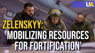 We discussed mobilizing resources for fortification works  Zelenskyy [upl. by Eugenio]