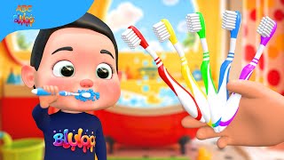 Color Finger Family  Three Little Kittens  BluLoo Nursery Rhymes amp Kids Songs [upl. by Ydennek836]