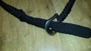 Paracord Gürtel Bushbar mit Cobra Stitch Design J D Lenzen [upl. by Golding]