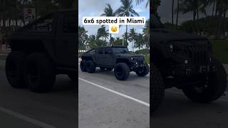 6x6 Jeep gladiator spotted in Miami automobile 6x6 carspotting [upl. by Yhtomot]