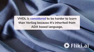 Is the design Verilog or VHDL IN VLSI [upl. by Irep462]