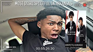 MOST DISRESPECTFUL IN ARKANSAS Rundown Spaz  First Day Out Freestyle Group Reactions FtYFN Redd [upl. by Cown368]