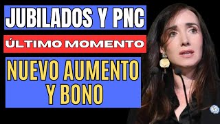 ÚLTIMO MOMENTO AUMENTO Y NUEVO BONO A JUBILADOS [upl. by Elleinnad357]