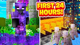 The 1 Minecraft Factions RICHEST First 24 Hours INSANE [upl. by Nwadal68]