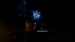 Fireworks in Katowice 유럽라이프 불꽃놀이 폭죽놀이 유럽여행 [upl. by Wardle]